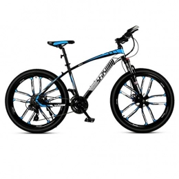 DGAGD Mountain Bike DGAGD 27.5 inch mountain bike male and female adult ultralight racing light bicycle ten-cutter wheel-Black blue_24 speed