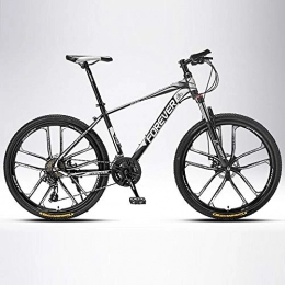 DGAGD Mountain Bike DGAGD 27.5 inch mountain bike variable speed light bicycle ten cutter wheel-Black and white_24 speed
