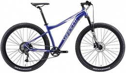 DIMPLEYA Bike DIMPLEYA 9 Speed Mountain Bikes, Aluminum Frame Men's Bicycle with Suspension, Unisex Hardtail Mountain Bike, All Terrain Mountain Bike, Blue, 27.5Inch, Blue, 29Inch