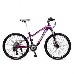 Dsrgwe Mountain Bike Dsrgwe 26"Mountain Bike, Aluminium frame Hardtail Bike, with Disc Brakes and Front Suspension, 27 Speed (Color : B)