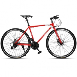 DXIUMZHP Mountain Bike Dual Suspension Full Suspension Mountain Bike, Road Bike Bicycles, Brisk Variable Speed Mountain Bike, Adult Unisex MTB, 24 / 30 Speed, 26-inch Wheels, 700C ( Color : 24-speed red , Size : 26 inches )