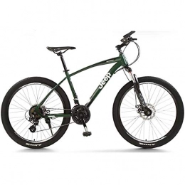 DULPLAY Bike DULPLAY Mountain Bikes, Unisex 24 Speed Shock Dual Disc Brakes Adult Bicycle, Road Bicycles Fat Tire Aluminum Frame B 27.5inch(170-190cm)