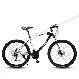 DX Mountain Bike DX Bicycle Bike Mountain Men'S and Women'S Road s Summer Travel Outdoo Studen Double Shock Disc Brake Speed justabl High Carbon Steel Frame Size : 24Inch
