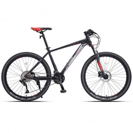 DXIUMZHP Mountain Bike DXIUMZHP Dual Suspension 33 Speed Aluminum Alloy Mountain Bike, Oil Disc Brake Highway Bicycle, Ultra-light Unisex MTB, 26-inch Wheels (Color : 33-speed red, Size : 26 inches)