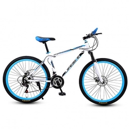 EAHKGmh Mountain Bike EAHKGmh 21 Speed Mountain Bike Variable Speed Shift Double Disc Brake Shock Absorber Men and Women Off Road Bicycle
