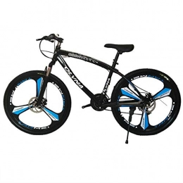 EAHKGmh Bike EAHKGmh 3 Cutter Wheels High Carbon Steel Hardtail Mountain Bikes 26 Inch Wheels Speed Full Suspension Dual Disc Brakes Mountain Trail Bike (Color : Black, Size : 27 speed)