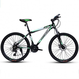EAHKGmh Bike EAHKGmh Mens' Mountain Bike 26 Inch Steel Frame Speed Fully Adjustable Rear Shock Unit Front Suspension Forks Bicycle for Men Women (Color : Green, Size : 21 speed)