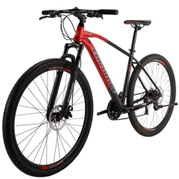 EUROBIKE Bike Eurobike Hardtail Mountain Bike, SD-X3 Adult Mountain Bike, 29-inch Wheels, 29er, Mens / Womens 19-Inch Large Frame Bicycles, 21 Speed, Disc Brakes, Multiple Colours (RED)
