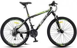 FANLIU Bike FANLIU 24-Speed Mountain Bikes, 26 Inch Adult High-carbon Steel Frame Hardtail Bicycle, Men's All Terrain Mountain Bike, Anti-Slip Bikes (Color : Green)