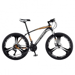 FBDGNG Bike FBDGNG 21 / 24 / 27 Speeds Mountain Bike For Adults Mens Womens 26 Inch Mountain Bicycle MTB High Carbon Steel Frame With Disc-Brake And Disc Brakes(Size:27 Speed, Color:Orange)