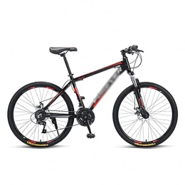 FBDGNG Bike FBDGNG 26 Inch Mountain Bike Front And Rear Disc Brake 24 / 27 Speed Gears Full Suspension Boys Mens Bike With Carbon Steel Frame(Size:24 Speed, Color:Red)
