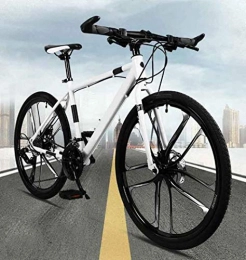 FEE-ZC Bike FEE-ZC 26 Inch Mountain Bikes, Men's Dual Disc Brake Hardtail Mountain Bike, Bicycle Adjustable Seat, High-carbon Steel Frame, 21, 24, 27 Speed