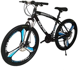 Feeyond High-Carbon Steel Hard-Tail Mountain Bike, 26-Inch Rim Off-Road Bike, 27-Speed Bicycle, Full Suspension MTB Gear, Double Disc Brake, Mountain 3 Cutter Wheels,Black