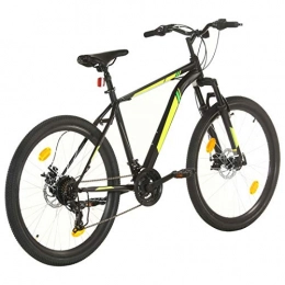 Fest-night Mountain Bike 27.5 Inch Bicycle 21 Speed Wheel 38 Cm Adult Mountain Bike Black Mountain Bikes for Adults