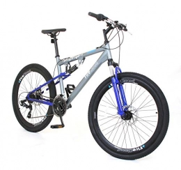 FireCloud Cycles Mountain Bike FireCloud Cycles - DISC Bicycle for Men - 26" LONDON Bicycle for Boys - Speed Gears Fork Suspension - DARK BLUE SHIMANO Bike In (Dual Sus)