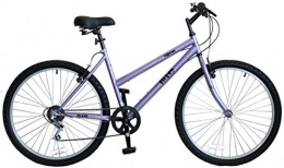 Flite Mountain Bike Flite Rapide Womens' Mountain Bike Purple, 17" inch steel frame, 18 speed rigid mtb frame built with comfort and speed in mind