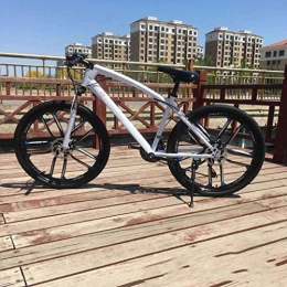 FMOPQ Bike FMOPQ Bicycle 26 inch Mountain Bikes High-Carbon Steel Hard Tail Mountain Bicycle Lightweight Bicycle with Adjustable Seat Double Disc Brake Bike 7-10 F