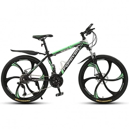 FYHCY Bike Foldable Mountain Bike for Adult Men And Women 26 Inch Shock Absorption Speed Bicycle MTB with 21 Shift Stages Sports Bike Black green
