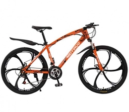SAFT Bike Foldable Sport Mountain Bike / Outdoor Fitness / Leisure Wheeling / 24 / 26 Inches, 21 / 24 / 22 Speed (Color : Orange, Size : 26 inch 24 speed)