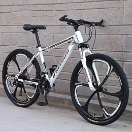 TOPYL Bike Folding Bicycle For Adults Men Women, 21-24-27-30 Variable Speed Portable Outdoor Mountain Bikes City Urban Commuters For Adult Teens Black / white 26", 27 Speed