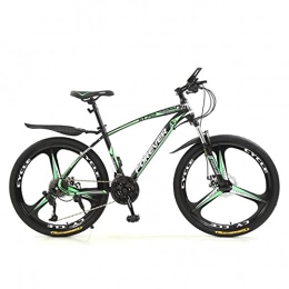 AEF Bike Full Suspension 24 / 26 Inch Mountain Bike with High Carbon Steel Frame, Featuring 3 Spoke Wheels And 21 / 24 / 27 / 30 Speed, Double Disc Brake And Dual Suspension Anti-Slip Bicycles, 24"B, 21 Speed