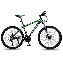G.Z Mountain Bike G.Z Adult Mountain Bike Aluminum Alloy Bicycle Variable Speed Bicycle 26 Inch High Carbon Steel Women Road Bike, black green, 24 speed