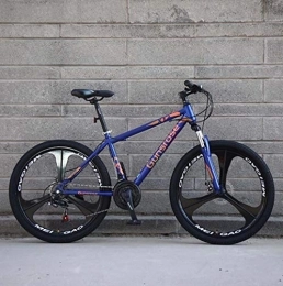 G.Z Mountain Bike G.Z Mountain Bike, Carbon Steel Mountain Bike with Dual Disc Brakes, 21-27 Speed Option, 24-26 Inch Wheel Bike, Adult Bicycle Blue, A, 26 inch 24 speed