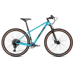 GAOTTINGSD Mountain Bike GAOTTINGSD Adult Mountain Bike Bicycle MTB Adult Mountain Bike Competition Variable Speed Road Bicycles For Men And Women Double Disc Brake Carbon Frame (Color : Blue, Size : 29 * 19IN)