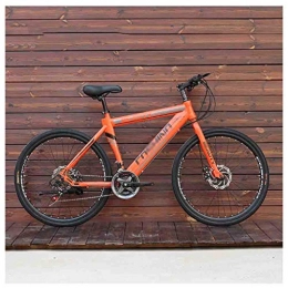 GAOTTINGSD Bike GAOTTINGSD Adult Mountain Bike Bicycles Mountain Bike adult Men's MTB Road Bicycle For Womens 26 Inch Wheels Adjustable Double Disc Brake (Color : Orange, Size : 21 Speed)