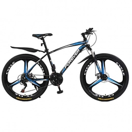 GASLIKE Mountain Bike GASLIKE Adult 26 Inch Mountain Bike, Double Disc Brake City Road Bicycle, Trail High-Carbon Steel Snow Bikes, Mens / Womens Variable Speed Mountain Bicycles, C, 24 speed
