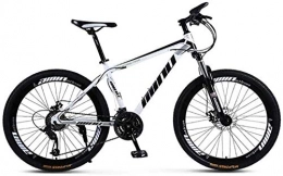 giyiohok Mountain Bike giyiohok Mountain Bike Unisex Mountain Bike High-Carbon Steel Frame MTB Bike 26Inch Mountain Bike 21 / 24 / 27 / 30 Speeds with Disc Brakes and Suspension Fork-24 Speed_White