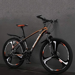 GL SUIT Bike GL SUIT Mountain Bike Bicycle 27 Speed Aluminum Alloy Bicycle Variable Speed Off-Road Shock Absorber Mountain Bike for Men And Women Outdoor Riding, Orange, 26 inch