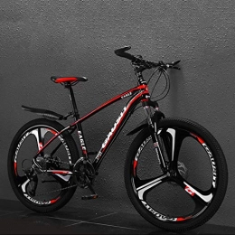 GL SUIT Bike GL SUIT Mountain Bike Bicycle Aluminum Alloy Off-Road Bicycle Adult Double Disc Brake Mountain Bike for Men And Women Outdoor Riding, 30 Speed, Red, 26 inch