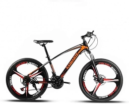 GMZTT Bike GMZTT Unisex Bicycle 26 Inch Adult Mountain Bicycle, Double Disc Brake Bikes, Beach Snowmobile Bicycle, Upgrade High-Carbon Steel Frame, Aluminum Alloy Wheels (Color : Orange, Size : 27 speed)