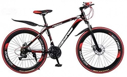 GMZTT Mountain Bike GMZTT Unisex Bicycle 26 Inch Mountain Bicycle, PVC And All Aluminum Pedals And Rubber Grip, High Carbon Steel And Aluminum Alloy Frame, Double Disc Brake (Color : A, Size : 21 speed)