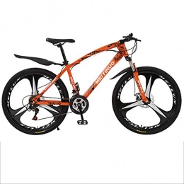 Gnohnay Bike Gnohnay 26inch Mountain Bikes, Dual Disc Brake Hardtail Mountain Bike, Mens Women Adult All Terrain Mountain Bike, Adjustable Seat & Handlebar, orange, 27 speed