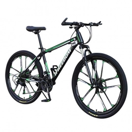 Gofodn Bike Gofodn Adult Mountain Bike, 26 Inch Men's Dual Disc Brake Hardtail Mountain Bike, Bicycle Adjustable Seat, High-carbon Steel Frame, 21 Speed
