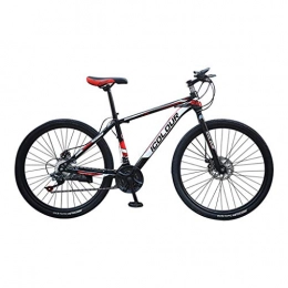 GOKOMO Mountain Bike Adult 26 Inch Carbon Steel 24 Speed Bicycle Road Bikes (Red, One Size)