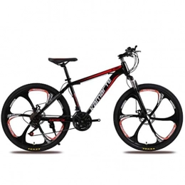 GQQ Bike GQQ Road Bicycle 24 inch 27 Speed Riding Damping Mountain Bike, City Hardtail Bike Mens MTB, Black Red