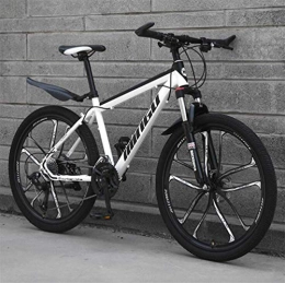 GQQ Bike GQQ Road Bicycle High Carbon Steel Frame Adult Cross Country Bicycle - City Hardtail Mountain Bike, 24 Speed