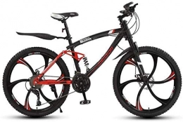 GQQ Bike GQQ Variable Speed Bicycle, Adult Men 26 inch Mountain Bike, Students Double Disc Brake Town Bicycle, Highcarbon Steel Snow Bikes, Magnesium Alloy, C, 21 Speed, a