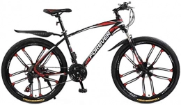 GQQ Bike GQQ Variable Speed Bicycle, Adult Mens Variable Speed Mountain Bike, Double Disc Brake Bike City Road, Trail Highcarbon Steel Snow Bikes, A, 27 Speed, a