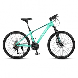 Great Bike GREAT 26" Adults Mountain Bike, Teenage Bicycle Aluminum Alloy Frame 27 Speed Road Bikes Full Suspension Commuter Bike MTB, Suitable For Height 158-188cm(Color:Green)