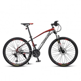 Great Mountain Bike GREAT 27.5 Inch Wheels Adult Mountain Bike, 27 Speed Bicycle Aluminum Alloy Frame Full Suspension Road Bike Double Disc Brake Student Bike(Color:Gray)