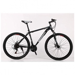 GUOCAO Bike GUOCAO Outdoor sports Mountain Bike 2130 Speeds Mens HardTail Mountain Bike 26" Tire And 17 Inch Frame Fork Suspension with Bicycle Dual Disc Brake Outdoor (Color : Black, Size : 30 Speed)