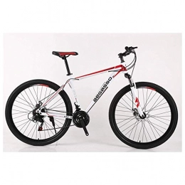 GUOCAO Mountain Bike GUOCAO Outdoor sports Mountain Bike 2130 Speeds Mens HardTail Mountain Bike 26" Tire And 17 Inch Frame Fork Suspension with Bicycle Dual Disc Brake Outdoor (Color : White, Size : 30 Speed)