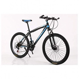 GUOCAO Mountain Bike GUOCAO Outdoor sports Mountain Bikes Bicycles 2130 Speeds Shimano HighCarbon Steel Frame Dual Disc Brake Outdoor (Color : Blue, Size : 24 Speed)