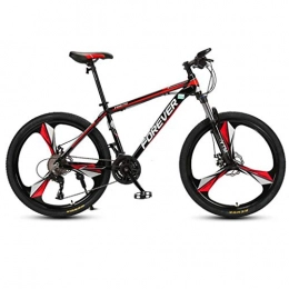 GXQZCL-1 Bike GXQZCL-1 26inch Mountain Bike, Carbon Steel Frame Hard-tail Bicycles, Double Disc Brake and Front Suspension, 24 Speed MTB Bike (Color : A)