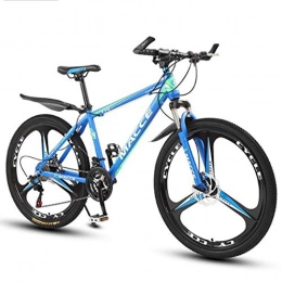 GXQZCL-1 Mountain Bike GXQZCL-1 Mountain Bikes, 26" Hardtail Bicycles with Dual Disc Brake and Front Suspension, 21 / 24 / 27 speeds, Carbon Steel Frame MTB Bike (Color : Blue, Size : 27 Speed)