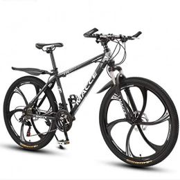 GXQZCL-1 Bike GXQZCL-1 Mountain Bikes, 26" Hardtail Mountain Bicycles with Dual Disc Brake and Front Suspension, Carbon Steel Frame MTB Bike (Color : Black, Size : 27 Speed)